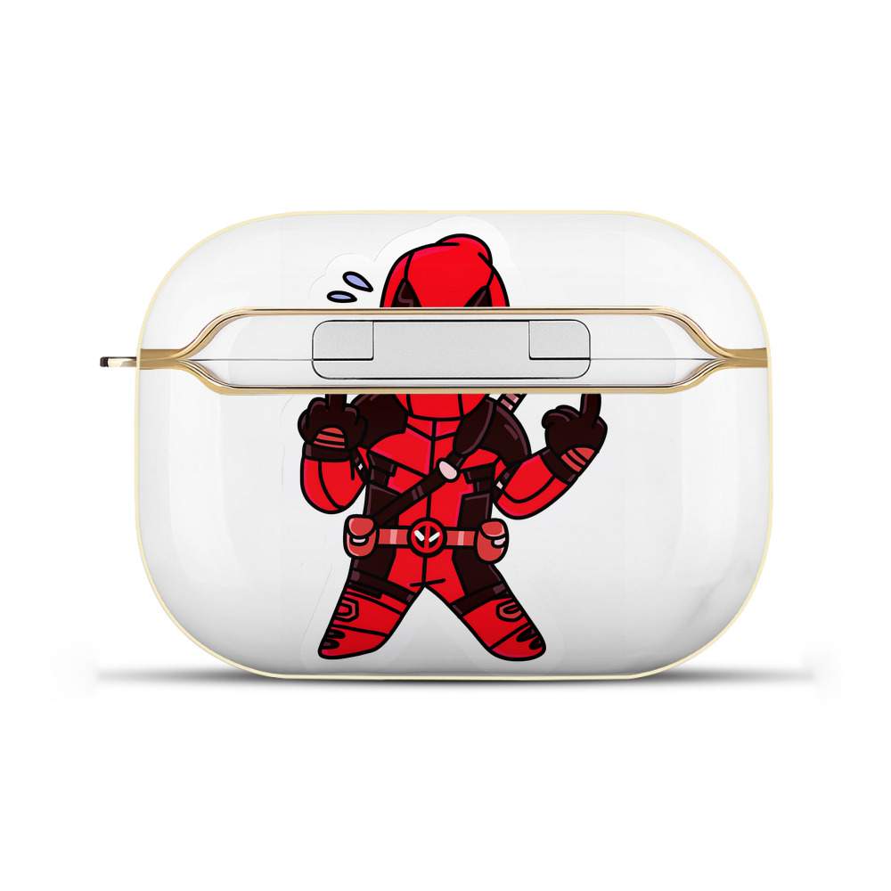 （画像用） Deadpool デッドプール 【AirPods Pro用】ハードシェル保護ケース｜耐衝撃・防指紋・カラビナ付き商品仕様