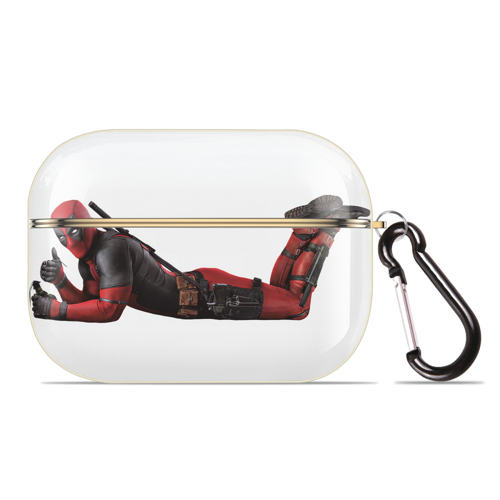 （画像用） Deadpool デッドプール 【AirPods Pro用】ハードシェル保護ケース｜耐衝撃・防指紋・カラビナ付き商品仕様