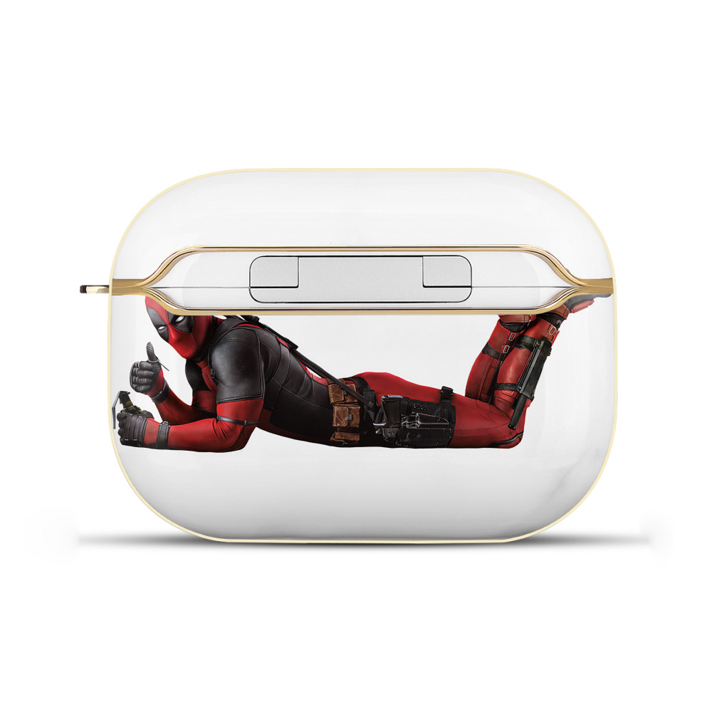 （画像用） Deadpool デッドプール 【AirPods Pro用】ハードシェル保護ケース｜耐衝撃・防指紋・カラビナ付き商品仕様