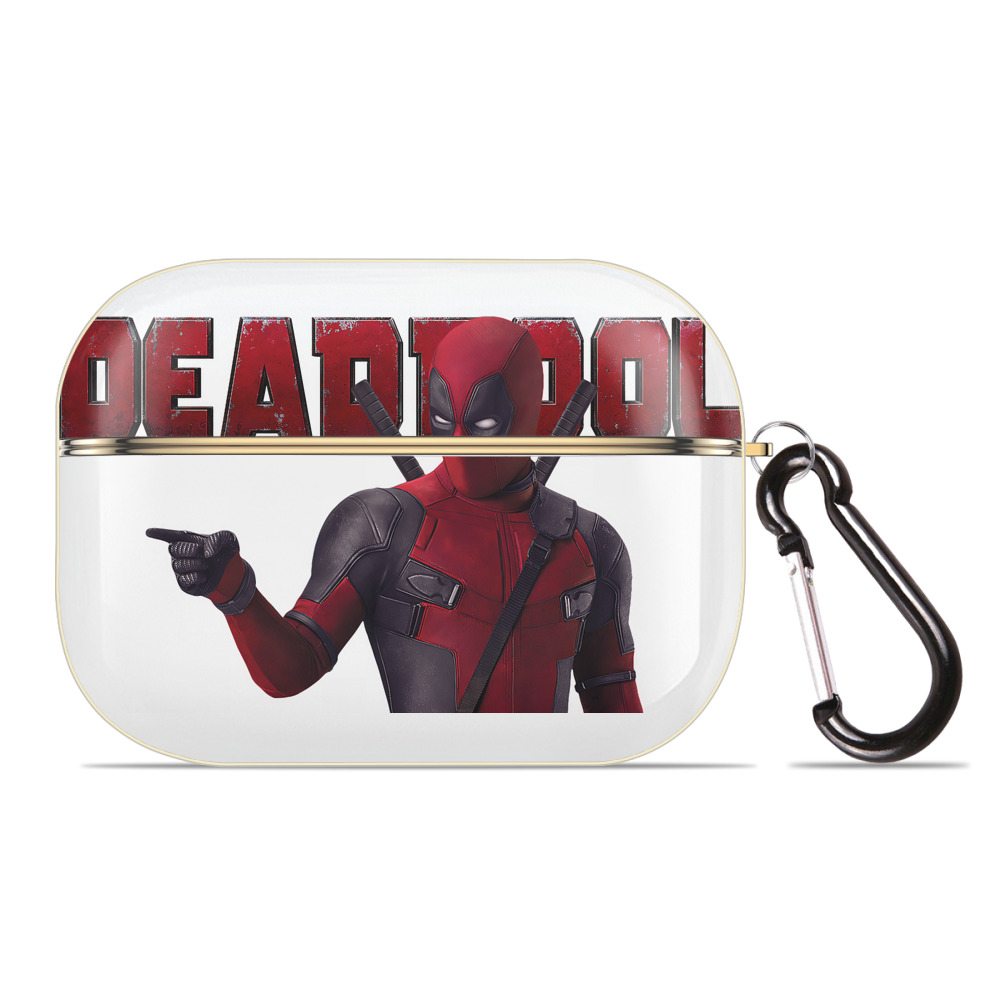 （画像用） Deadpool デッドプール 【AirPods Pro用】ハードシェル保護ケース｜耐衝撃・防指紋・カラビナ付き商品仕様