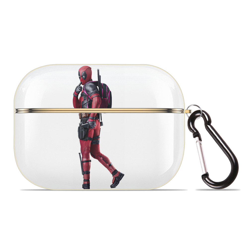 （画像用） Deadpool デッドプール 【AirPods Pro用】ハードシェル保護ケース｜耐衝撃・防指紋・カラビナ付き商品仕様