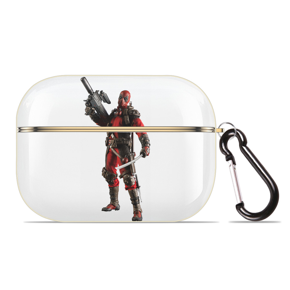 （画像用） Deadpool デッドプール 【AirPods Pro用】ハードシェル保護ケース｜耐衝撃・防指紋・カラビナ付き商品仕様