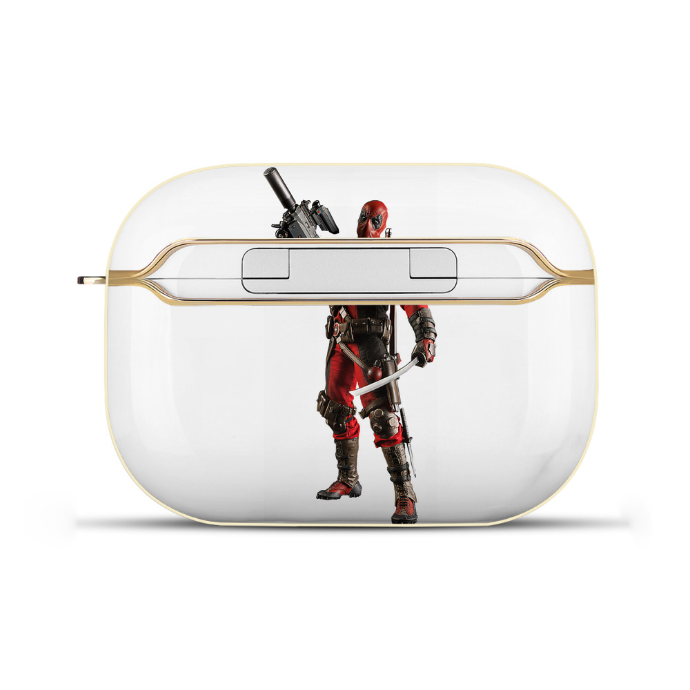 （画像用） Deadpool デッドプール 【AirPods Pro用】ハードシェル保護ケース｜耐衝撃・防指紋・カラビナ付き商品仕様