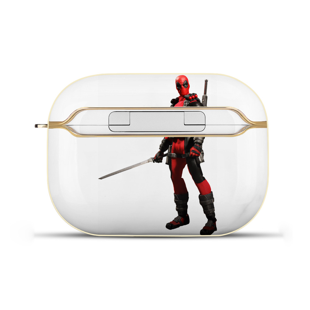 （画像用） Deadpool デッドプール 【AirPods Pro用】ハードシェル保護ケース｜耐衝撃・防指紋・カラビナ付き商品仕様