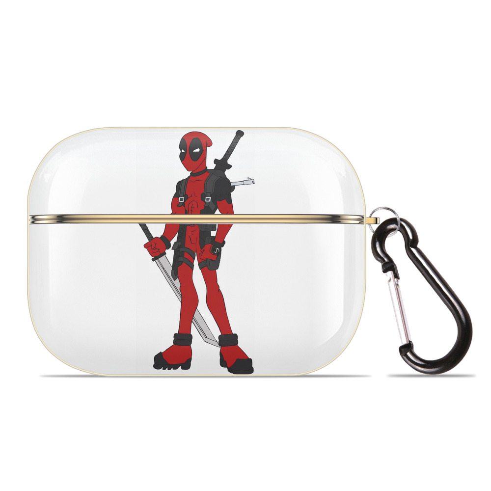 （画像用） Deadpool デッドプール 【AirPods Pro用】ハードシェル保護ケース｜耐衝撃・防指紋・カラビナ付き商品仕様