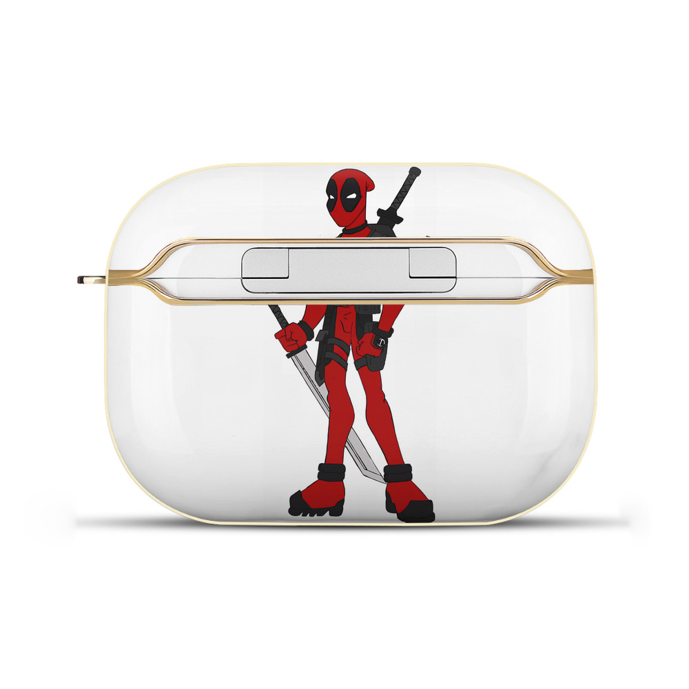（画像用） Deadpool デッドプール 【AirPods Pro用】ハードシェル保護ケース｜耐衝撃・防指紋・カラビナ付き商品仕様