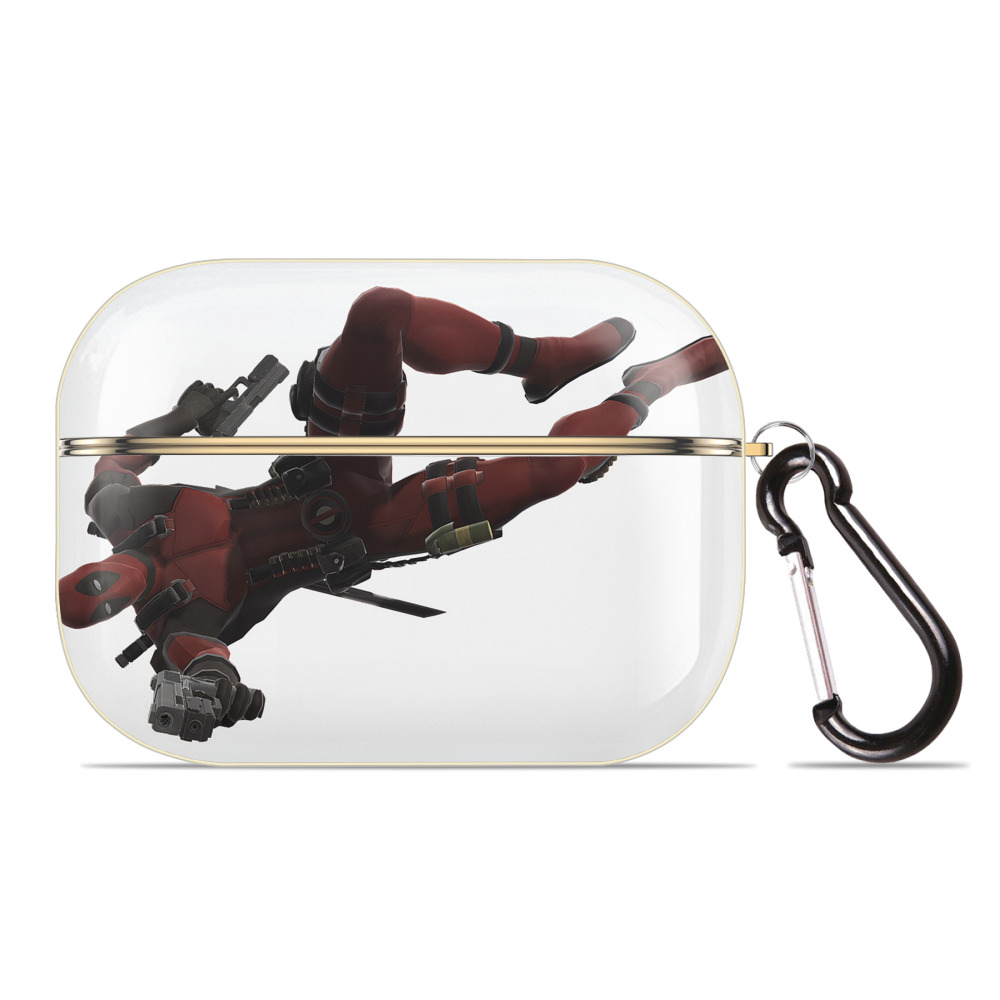 （画像用） Deadpool デッドプール 【AirPods Pro用】ハードシェル保護ケース｜耐衝撃・防指紋・カラビナ付き商品仕様