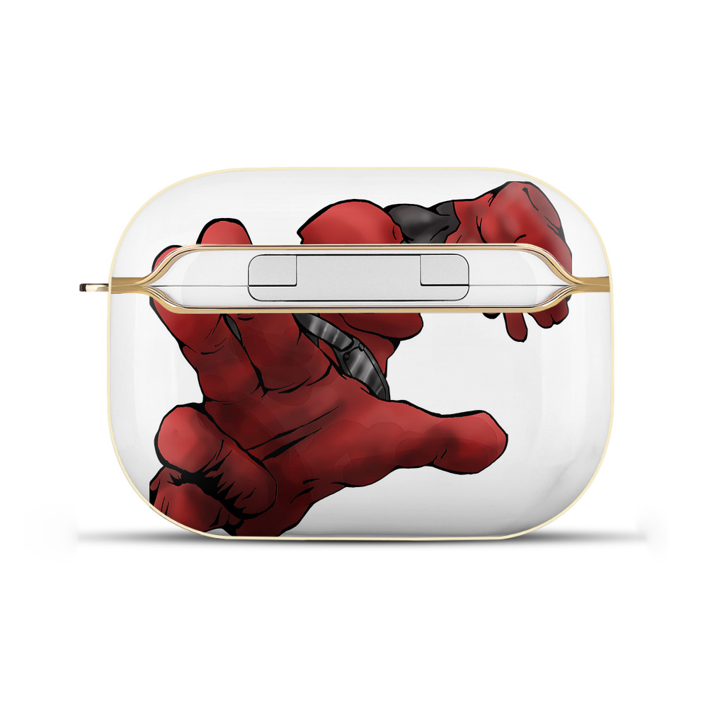 （画像用） Deadpool デッドプール 【AirPods Pro用】ハードシェル保護ケース｜耐衝撃・防指紋・カラビナ付き商品仕様