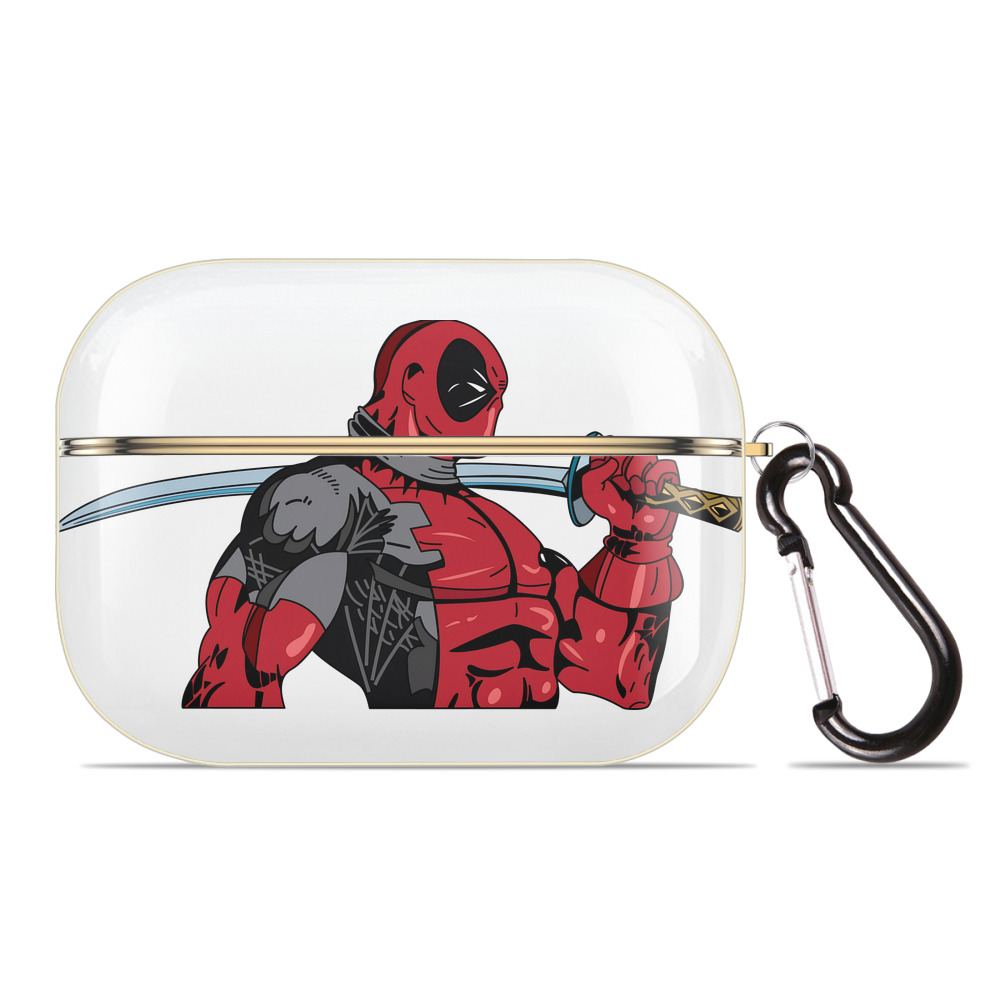 （画像用） Deadpool デッドプール 【AirPods Pro用】ハードシェル保護ケース｜耐衝撃・防指紋・カラビナ付き商品仕様