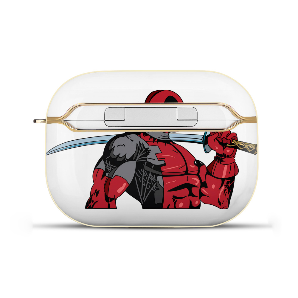（画像用） Deadpool デッドプール 【AirPods Pro用】ハードシェル保護ケース｜耐衝撃・防指紋・カラビナ付き商品仕様
