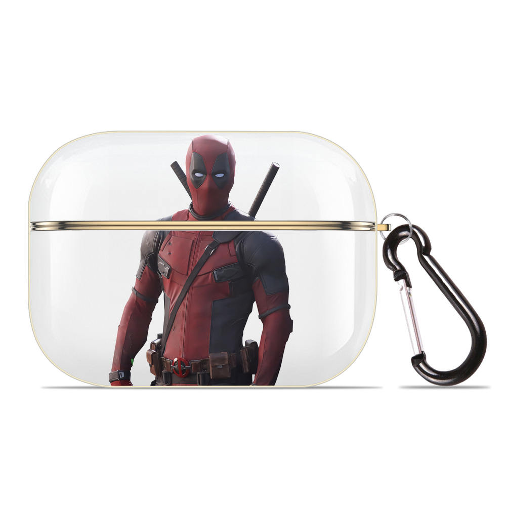 （画像用） Deadpool デッドプール 【AirPods Pro用】ハードシェル保護ケース｜耐衝撃・防指紋・カラビナ付き商品仕様