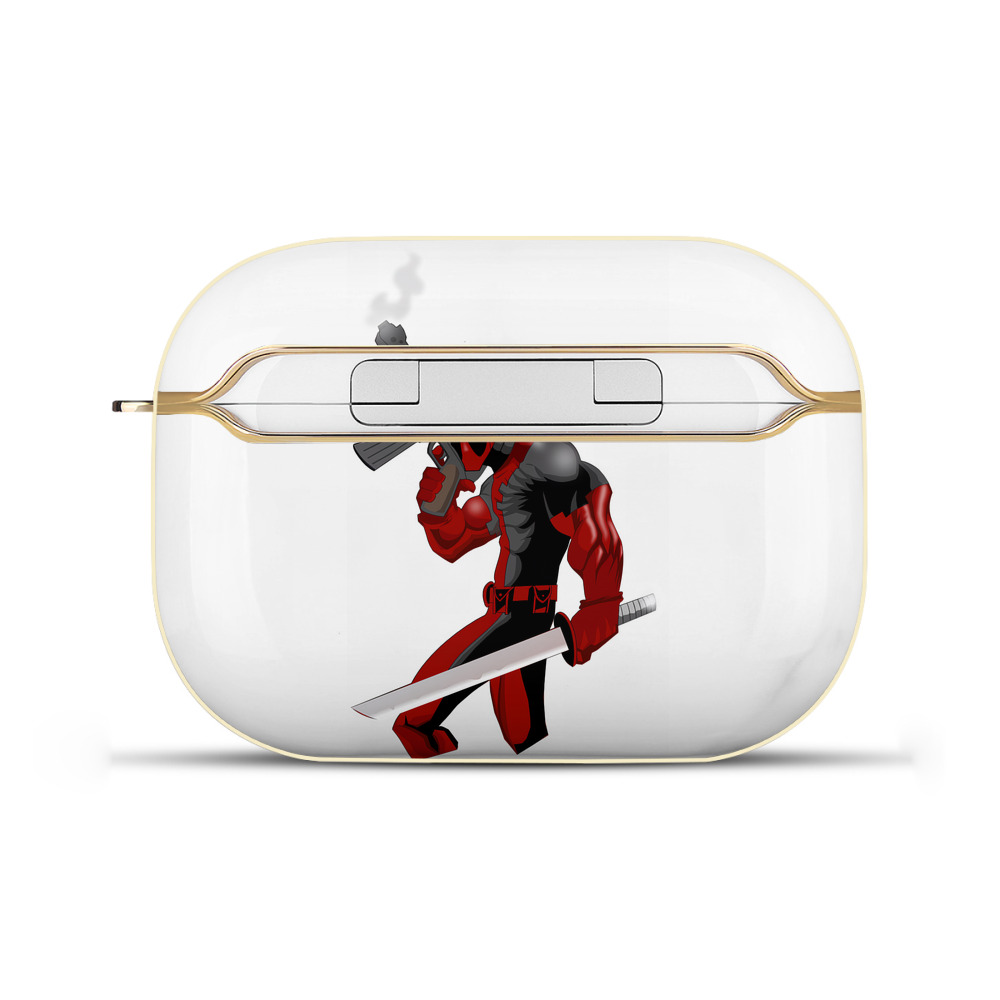 （画像用） Deadpool デッドプール 【AirPods Pro用】ハードシェル保護ケース｜耐衝撃・防指紋・カラビナ付き商品仕様