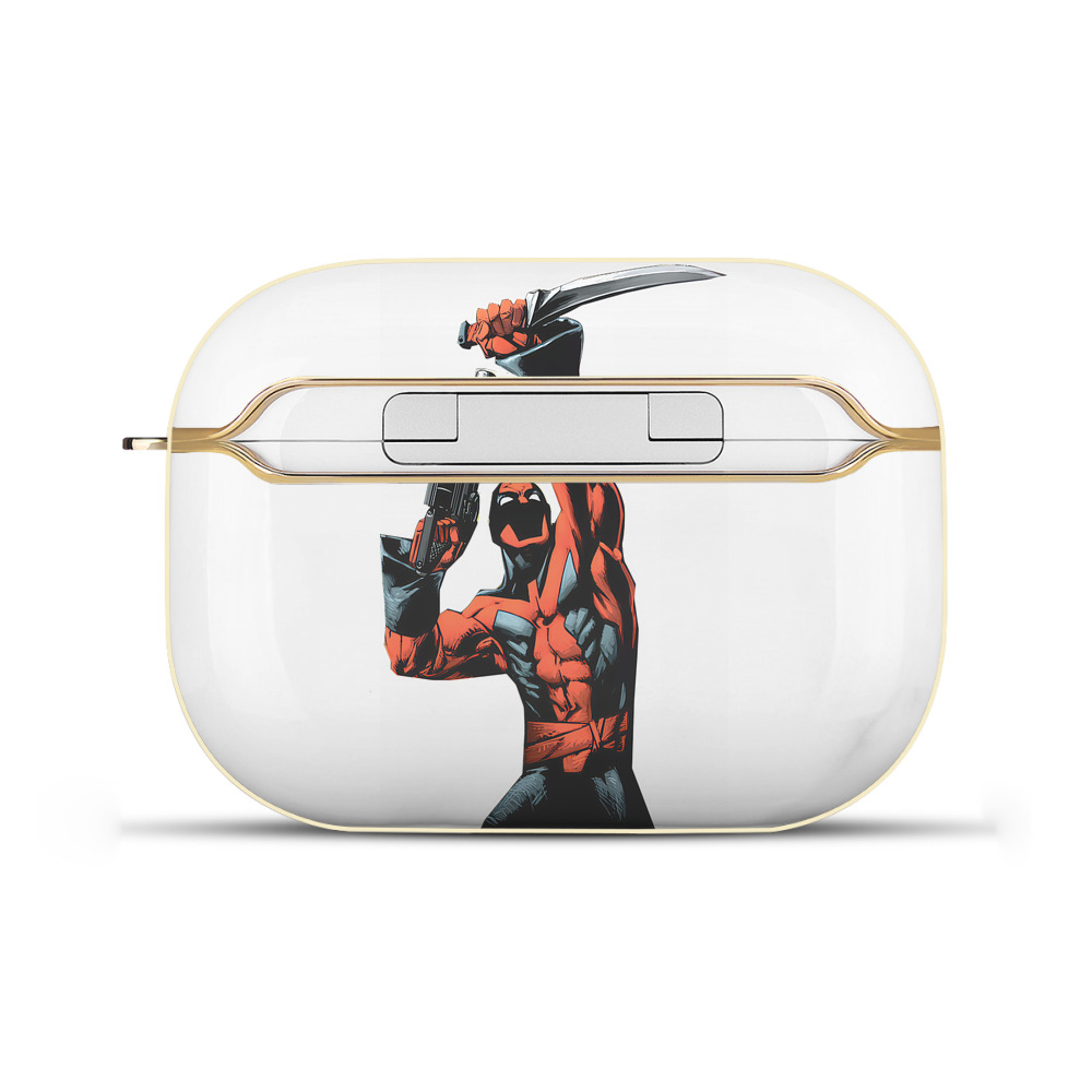 （画像用） Deadpool デッドプール 【AirPods Pro用】ハードシェル保護ケース｜耐衝撃・防指紋・カラビナ付き商品仕様