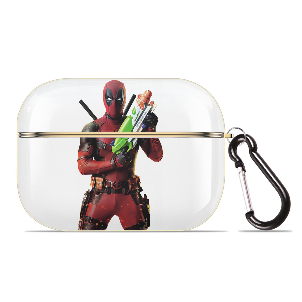 （画像用） Deadpool デッドプール 【AirPods Pro用】ハードシェル保護ケース｜耐衝撃・防指紋・カラビナ付き商品仕様