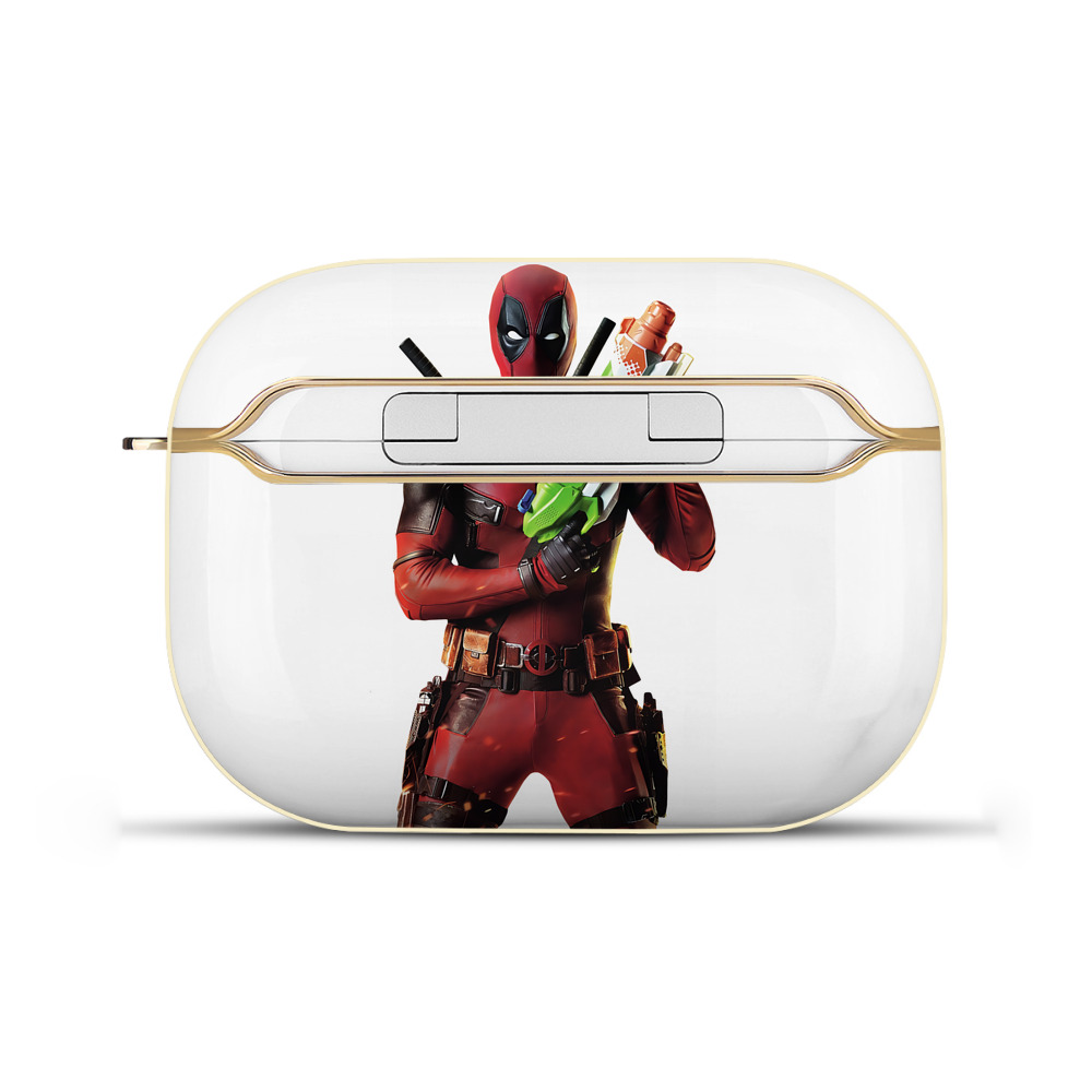 （画像用） Deadpool デッドプール 【AirPods Pro用】ハードシェル保護ケース｜耐衝撃・防指紋・カラビナ付き商品仕様