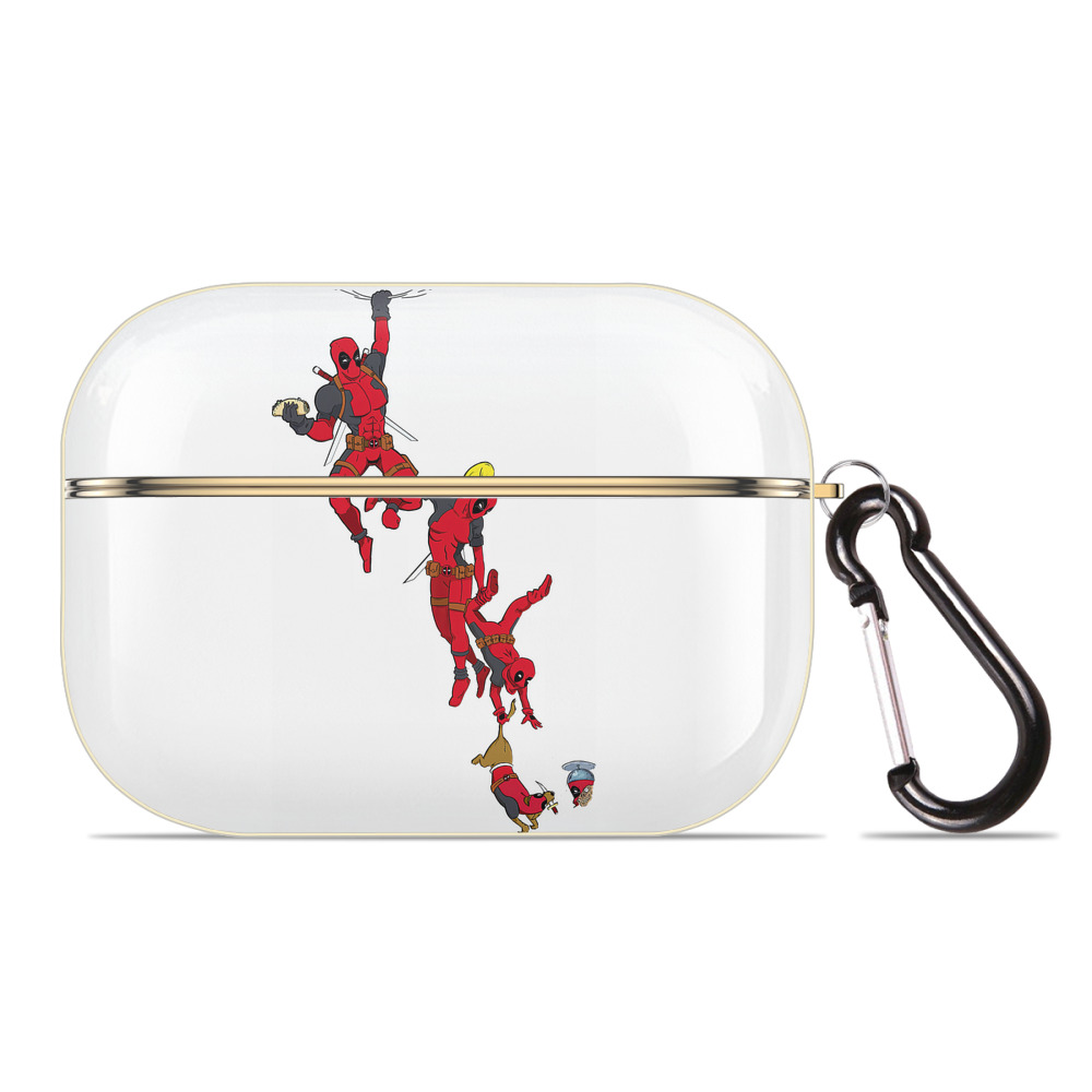 （画像用） Deadpool デッドプール 【AirPods Pro用】ハードシェル保護ケース｜耐衝撃・防指紋・カラビナ付き商品仕様