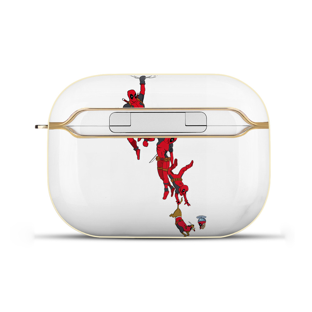 （画像用） Deadpool デッドプール 【AirPods Pro用】ハードシェル保護ケース｜耐衝撃・防指紋・カラビナ付き商品仕様