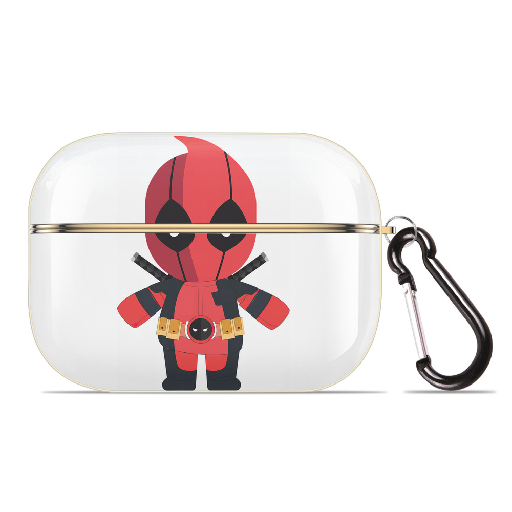 （画像用） Deadpool デッドプール 【AirPods Pro用】ハードシェル保護ケース｜耐衝撃・防指紋・カラビナ付き商品仕様