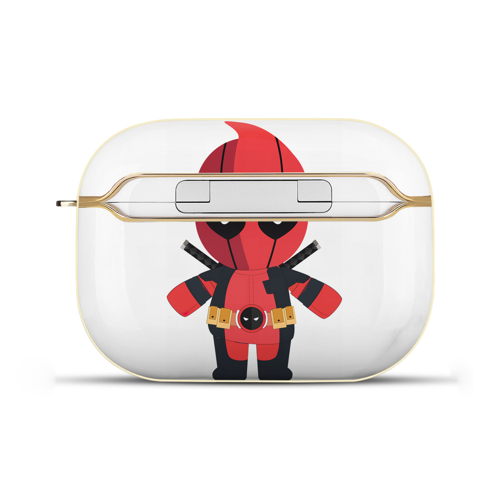 （画像用） Deadpool デッドプール 【AirPods Pro用】ハードシェル保護ケース｜耐衝撃・防指紋・カラビナ付き商品仕様