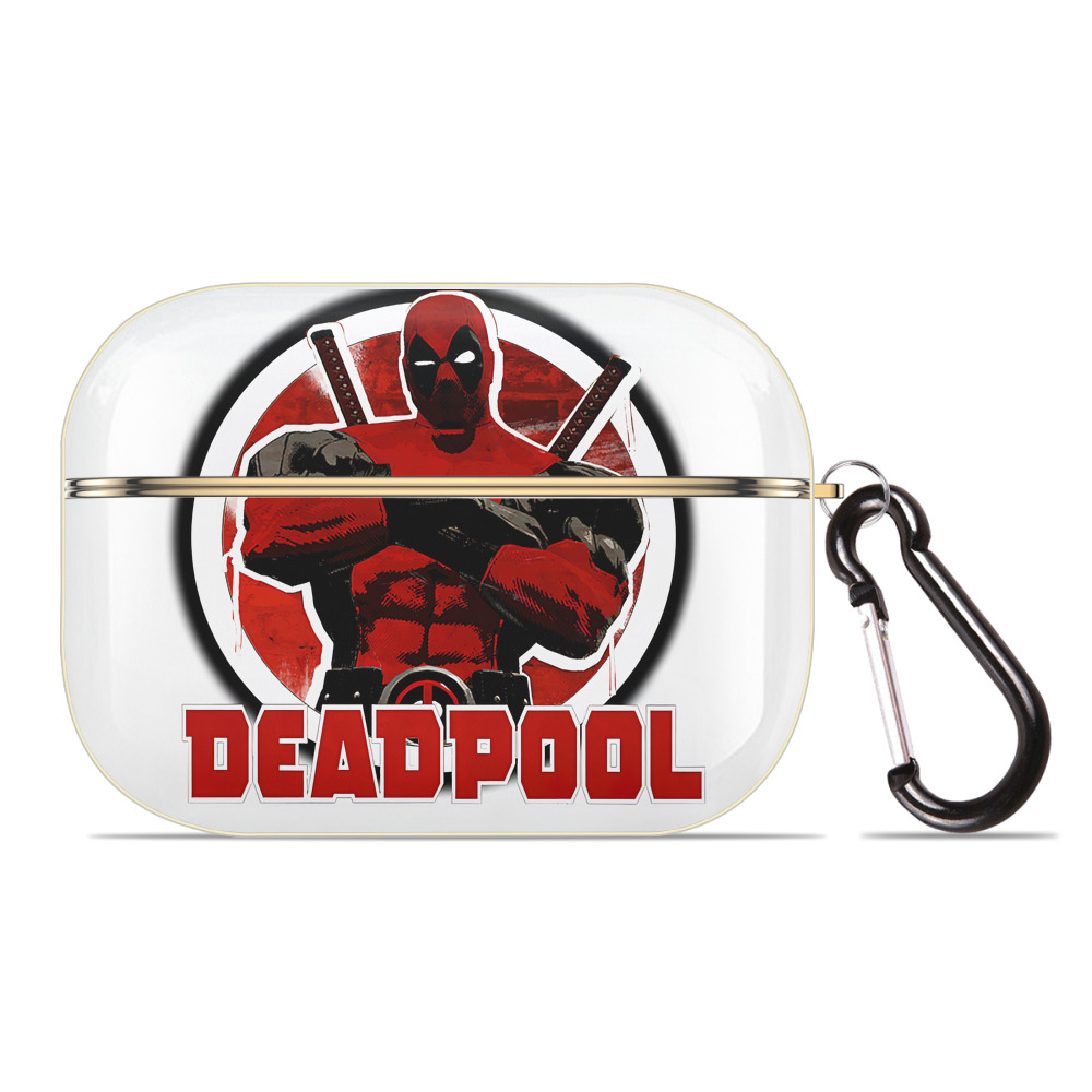 （画像用） Deadpool デッドプール 【AirPods Pro用】ハードシェル保護ケース｜耐衝撃・防指紋・カラビナ付き商品仕様