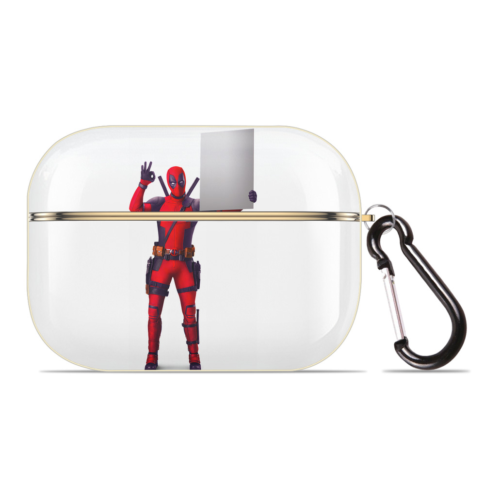 （画像用） Deadpool デッドプール 【AirPods Pro用】ハードシェル保護ケース｜耐衝撃・防指紋・カラビナ付き商品仕様