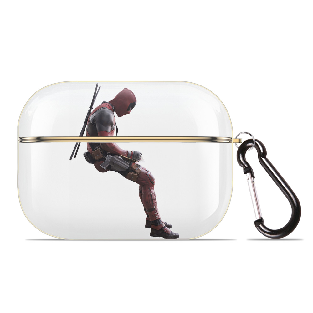 （画像用） Deadpool デッドプール 【AirPods Pro用】ハードシェル保護ケース｜耐衝撃・防指紋・カラビナ付き商品仕様