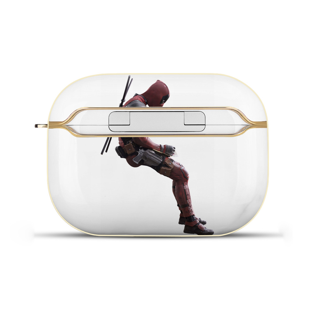 （画像用） Deadpool デッドプール 【AirPods Pro用】ハードシェル保護ケース｜耐衝撃・防指紋・カラビナ付き商品仕様