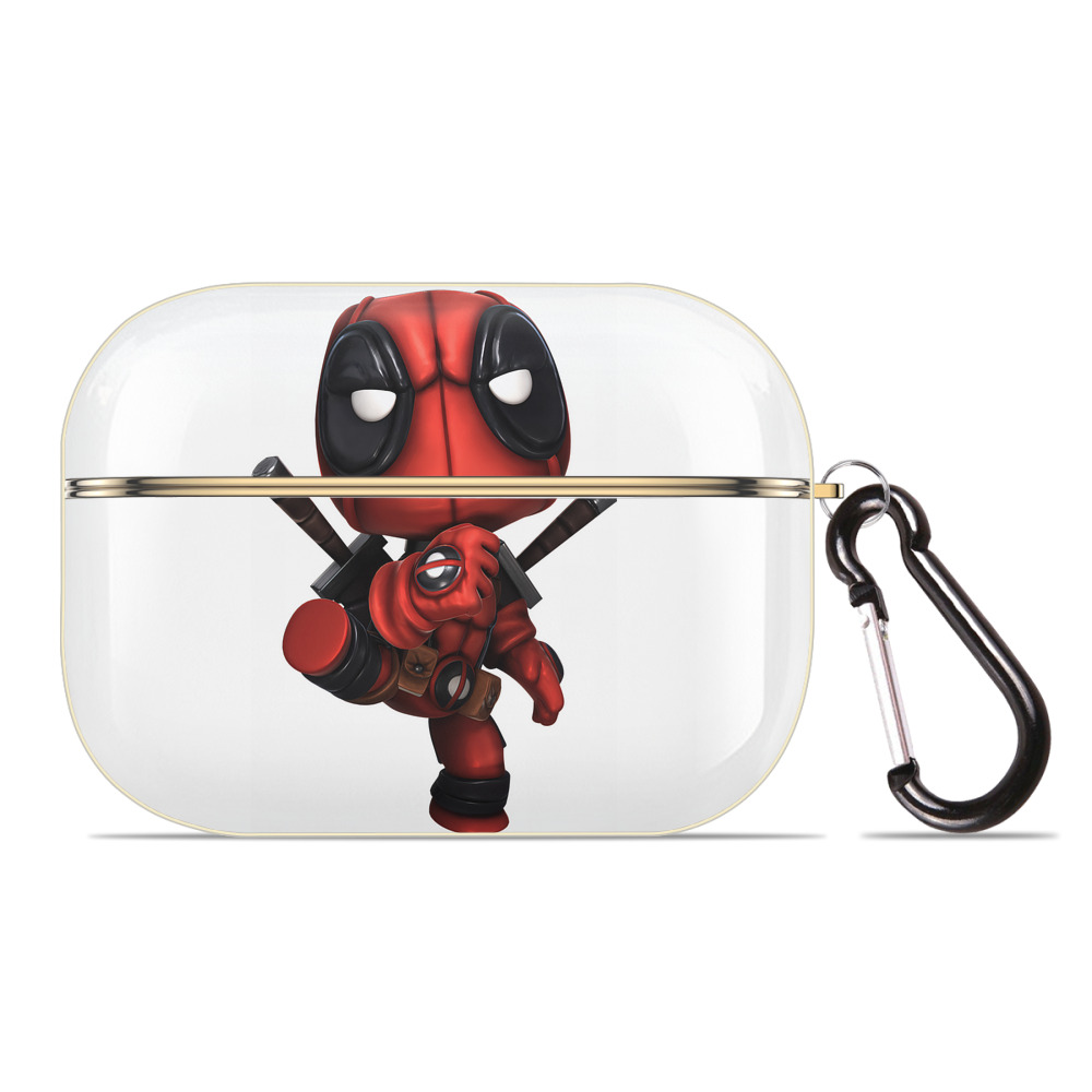 （画像用） Deadpool デッドプール 【AirPods Pro用】ハードシェル保護ケース｜耐衝撃・防指紋・カラビナ付き商品仕様