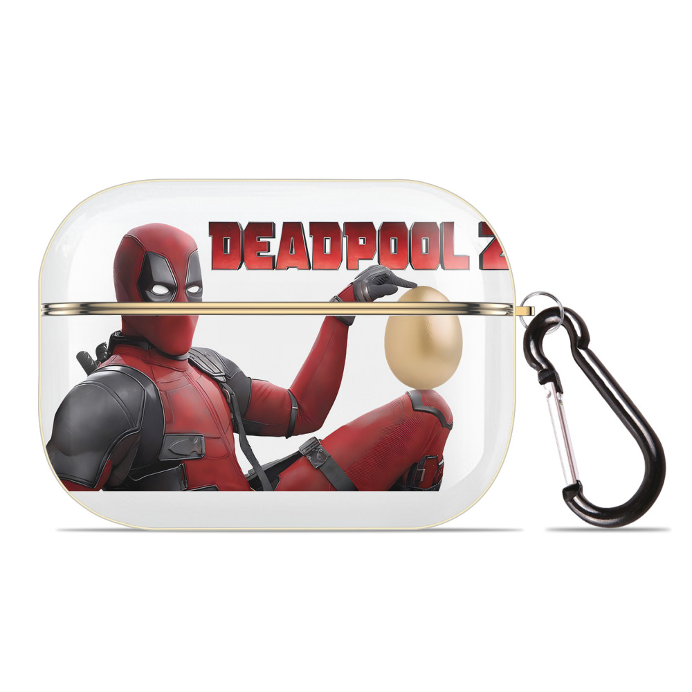 （画像用） Deadpool デッドプール 【AirPods Pro用】ハードシェル保護ケース｜耐衝撃・防指紋・カラビナ付き商品仕様