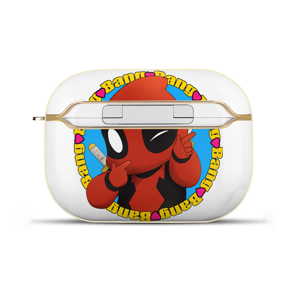 （画像用） Deadpool デッドプール 【AirPods Pro用】ハードシェル保護ケース｜耐衝撃・防指紋・カラビナ付き商品仕様