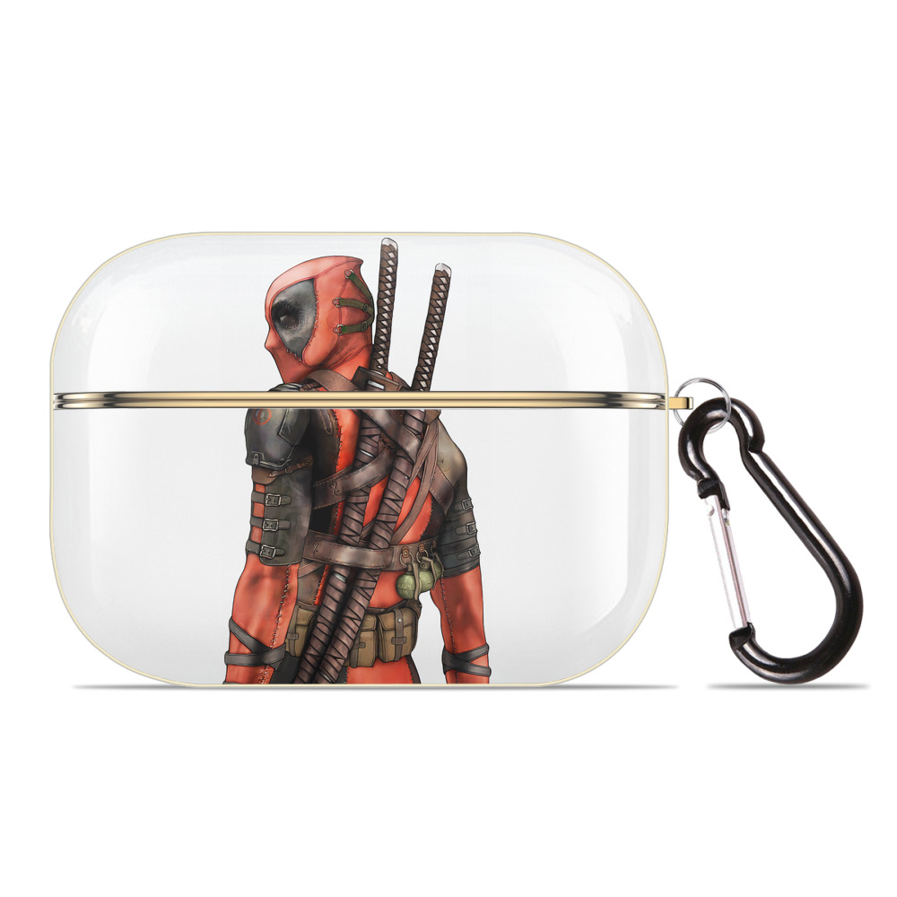 （画像用） Deadpool デッドプール 【AirPods Pro用】ハードシェル保護ケース｜耐衝撃・防指紋・カラビナ付き商品仕様