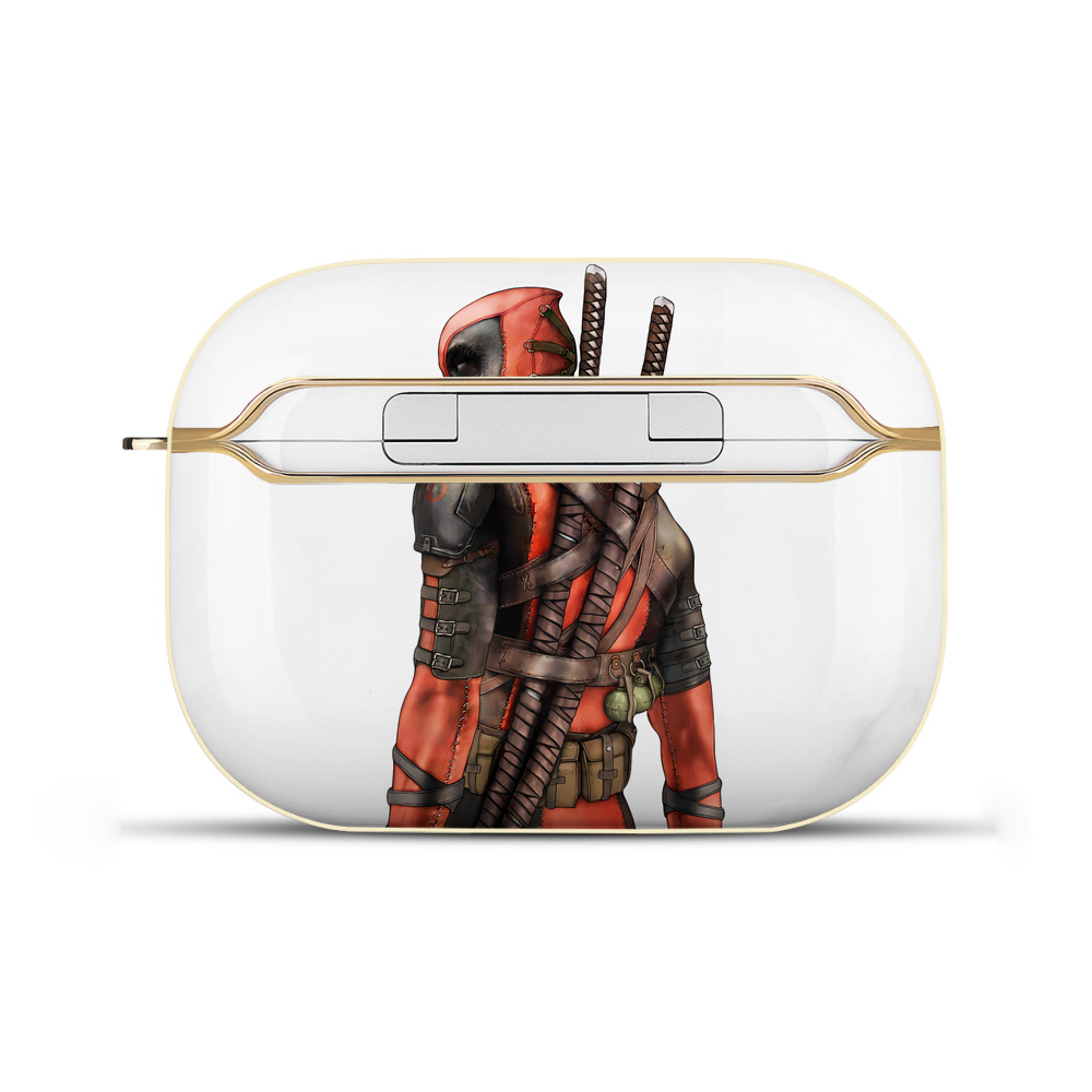（画像用） Deadpool デッドプール 【AirPods Pro用】ハードシェル保護ケース｜耐衝撃・防指紋・カラビナ付き商品仕様