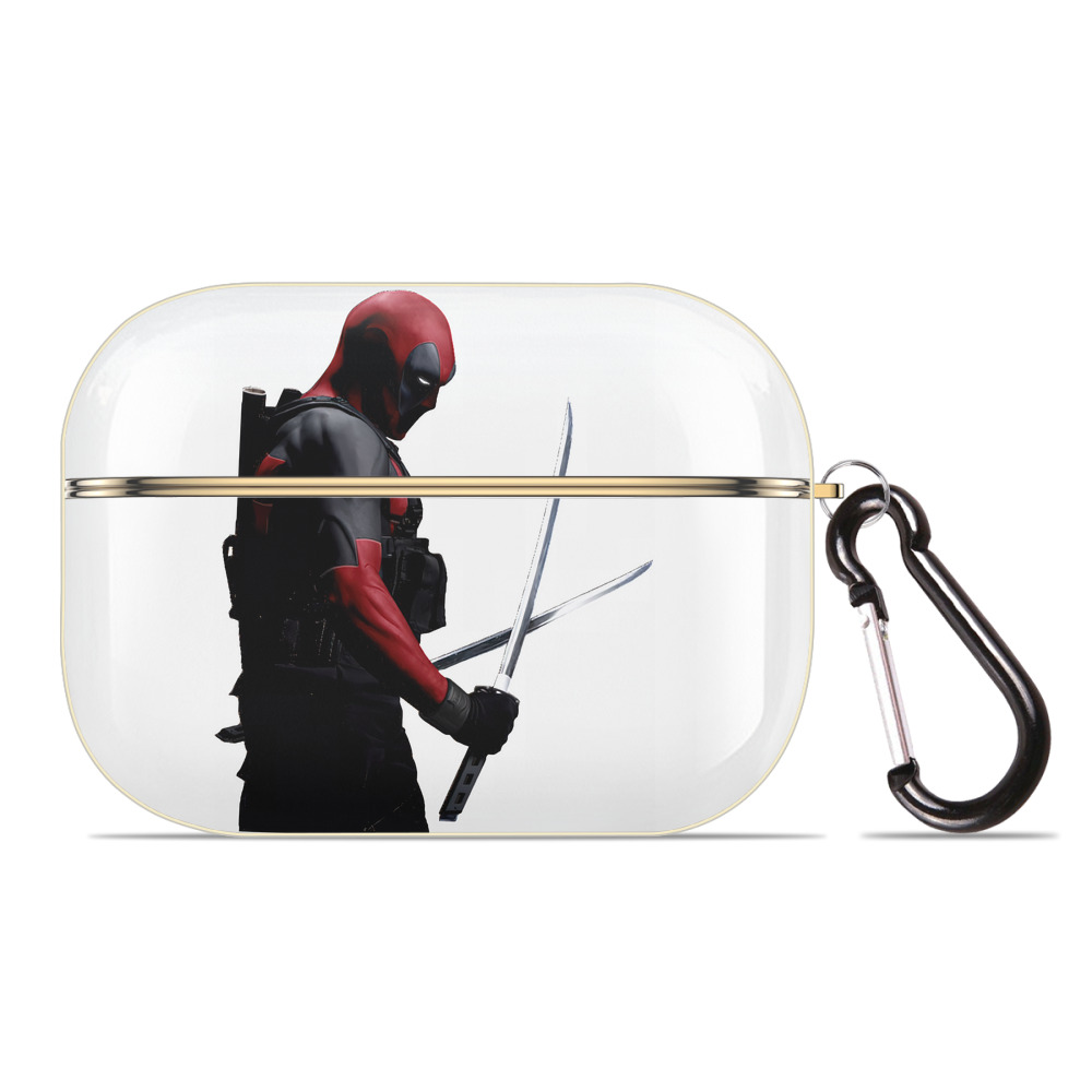 （画像用） Deadpool デッドプール 【AirPods Pro用】ハードシェル保護ケース｜耐衝撃・防指紋・カラビナ付き商品仕様