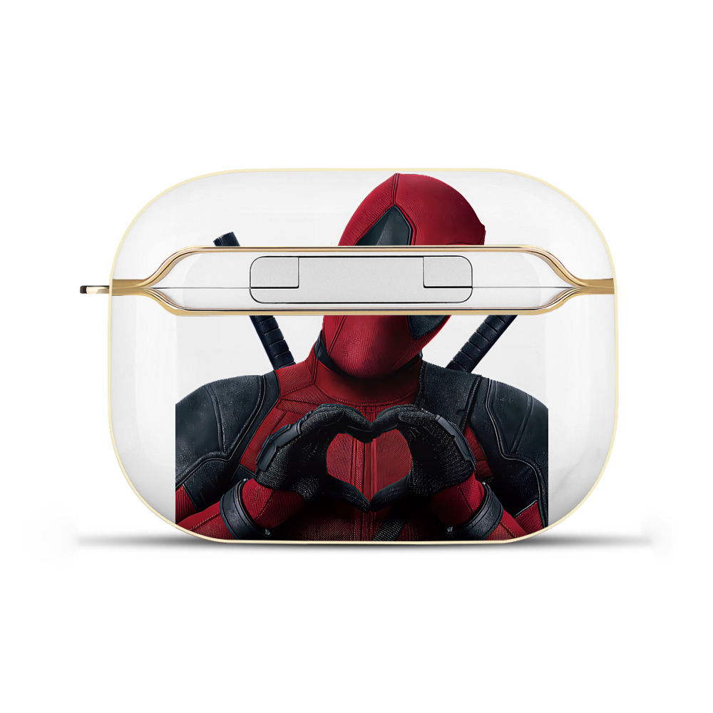 （画像用） Deadpool デッドプール 【AirPods Pro用】ハードシェル保護ケース｜耐衝撃・防指紋・カラビナ付き商品仕様
