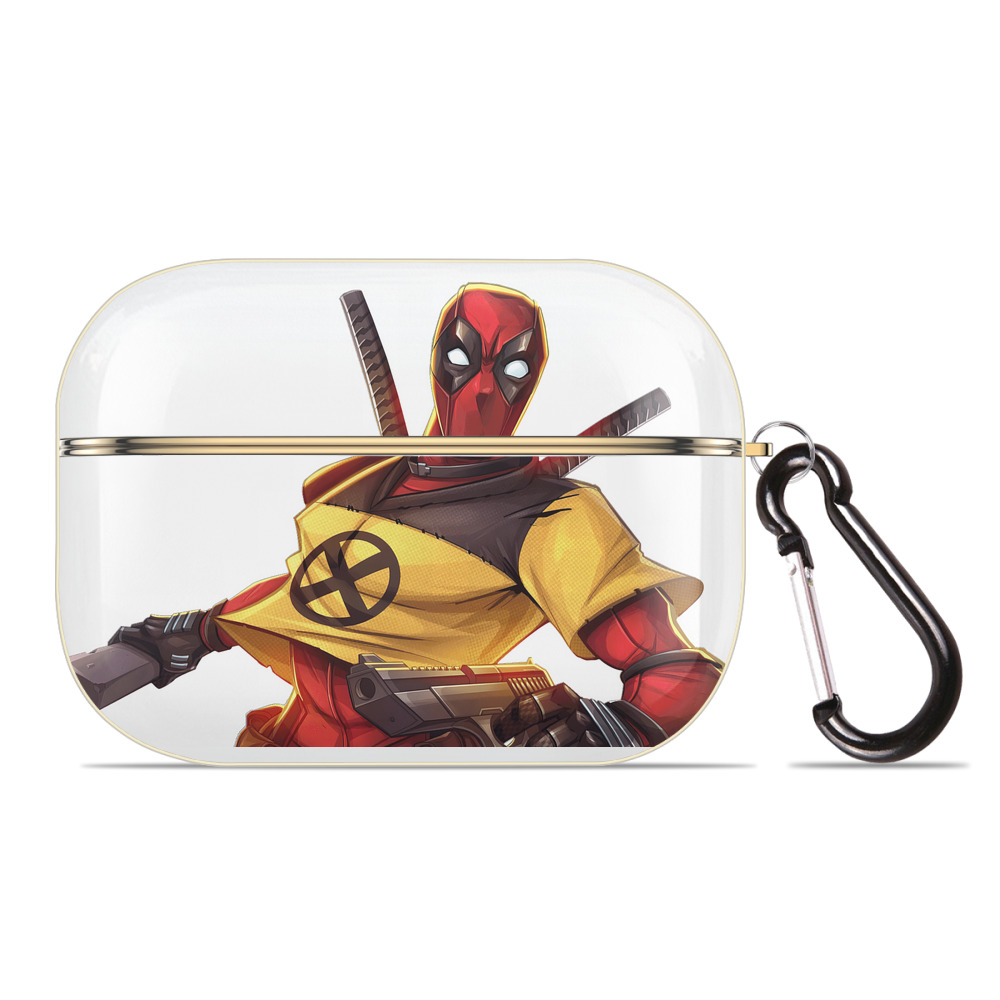 （画像用） Deadpool デッドプール 【AirPods Pro用】ハードシェル保護ケース｜耐衝撃・防指紋・カラビナ付き商品仕様