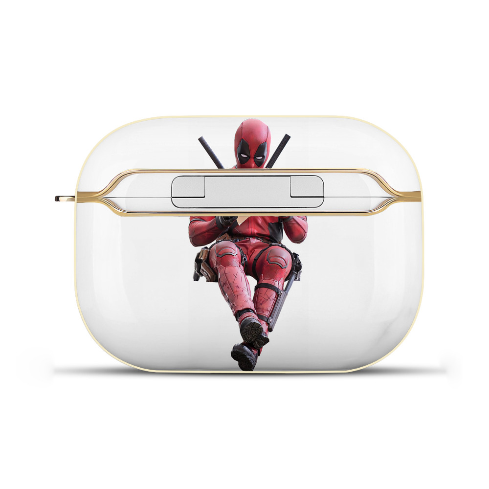 （画像用） Deadpool デッドプール 【AirPods Pro用】ハードシェル保護ケース｜耐衝撃・防指紋・カラビナ付き商品仕様