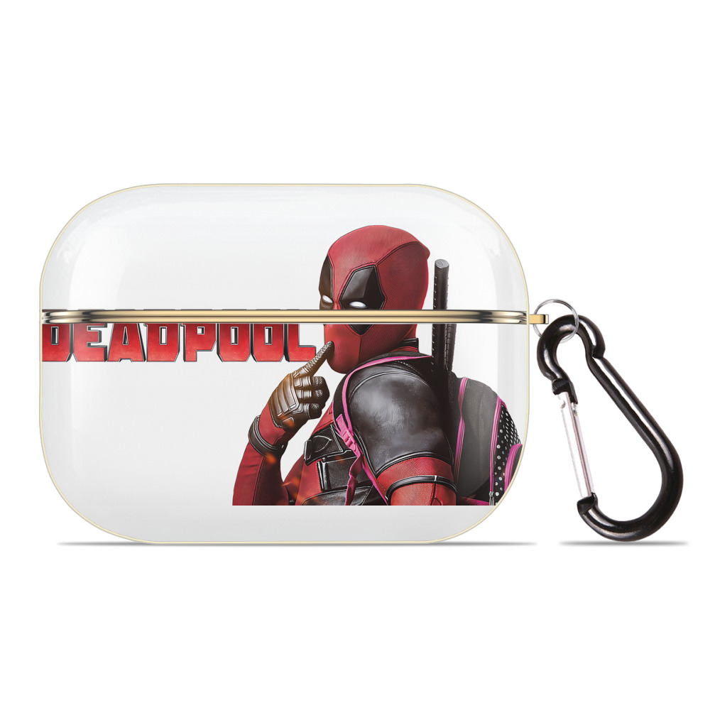 （画像用） Deadpool デッドプール 【AirPods Pro用】ハードシェル保護ケース｜耐衝撃・防指紋・カラビナ付き商品仕様