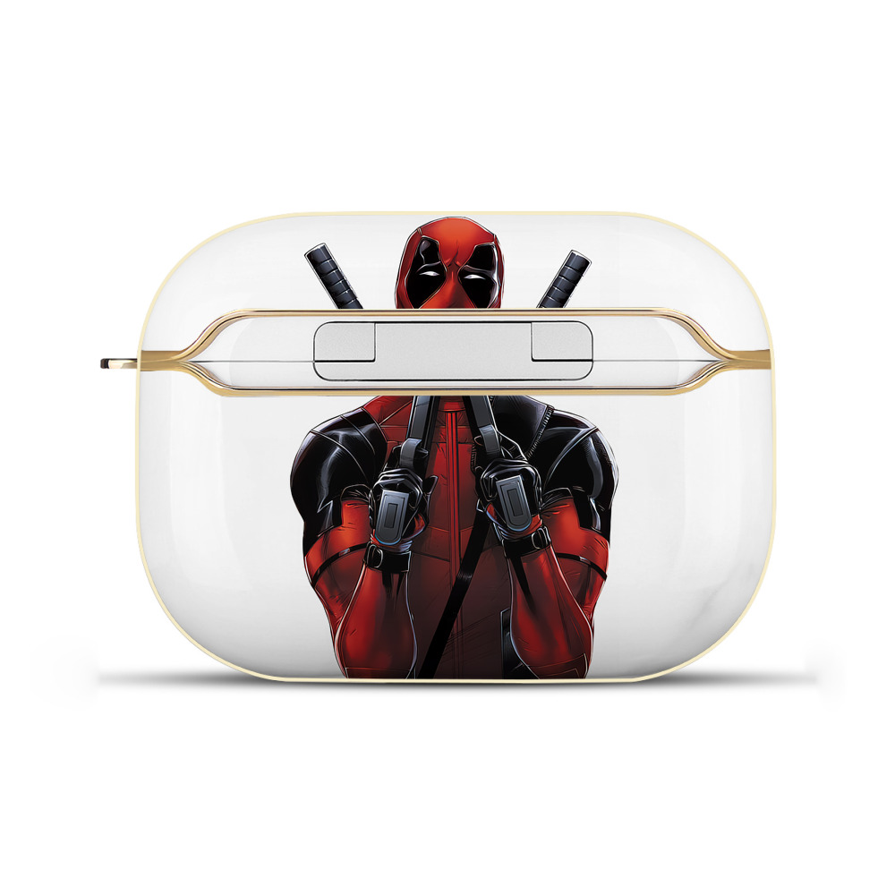 （画像用） Deadpool デッドプール 【AirPods Pro用】ハードシェル保護ケース｜耐衝撃・防指紋・カラビナ付き商品仕様