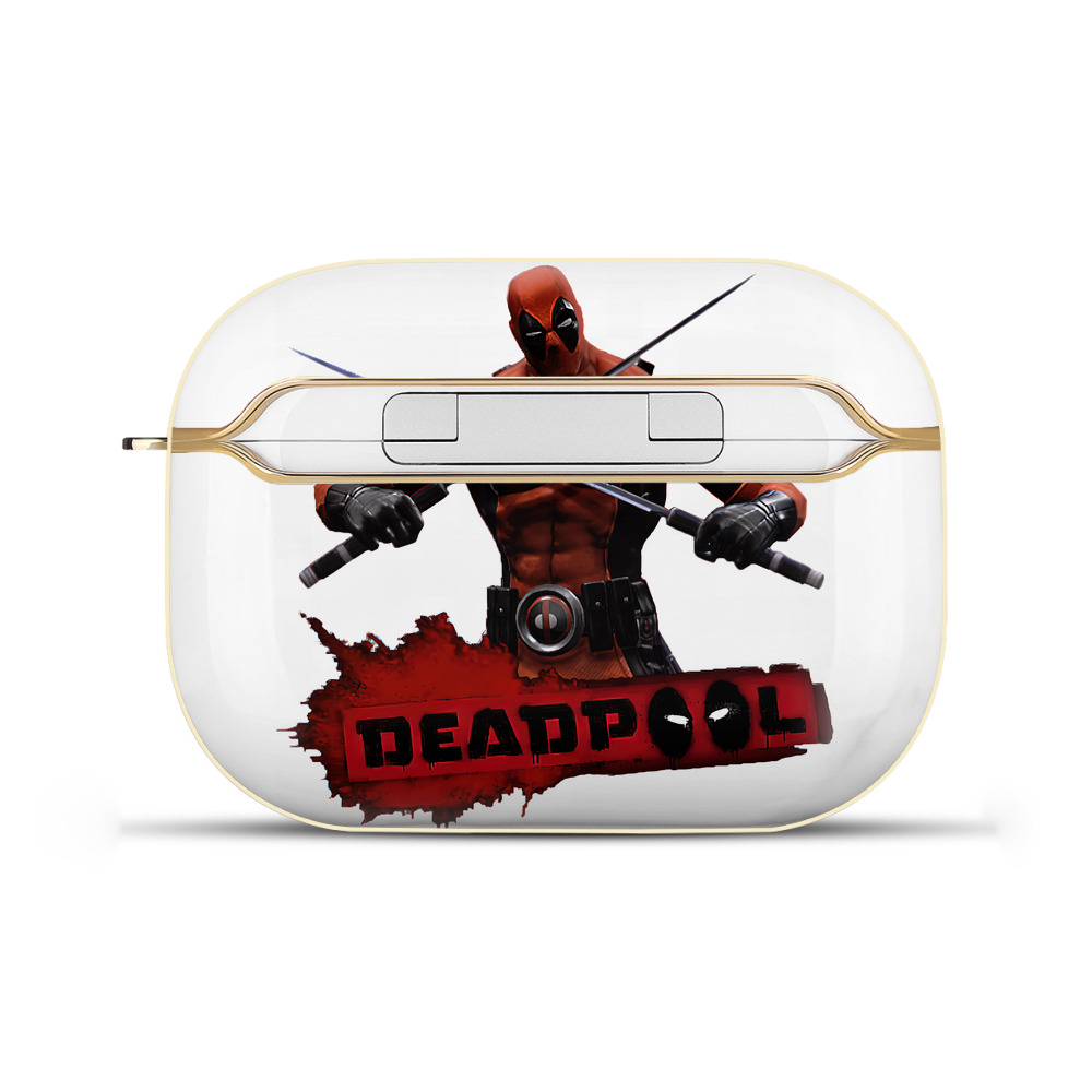 （画像用） Deadpool デッドプール 【AirPods Pro用】ハードシェル保護ケース｜耐衝撃・防指紋・カラビナ付き商品仕様