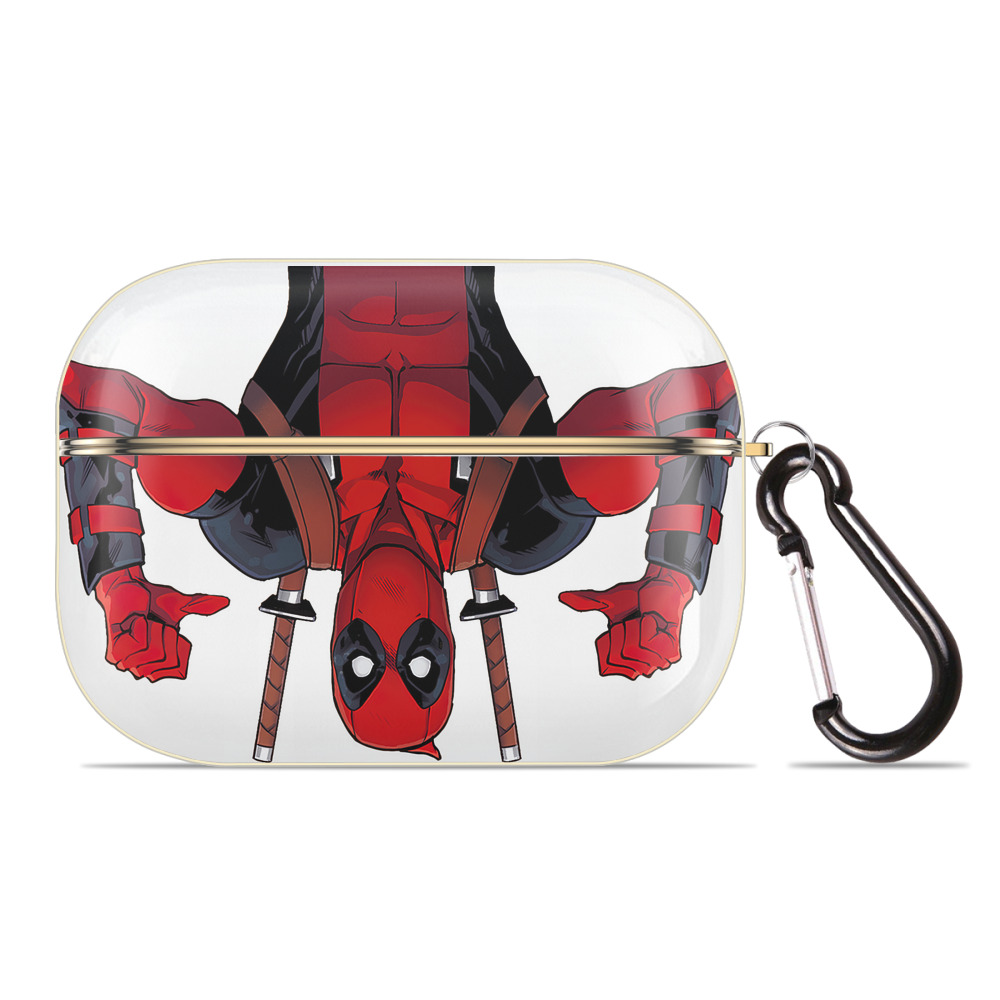 （画像用） Deadpool デッドプール 【AirPods Pro用】ハードシェル保護ケース｜耐衝撃・防指紋・カラビナ付き商品仕様