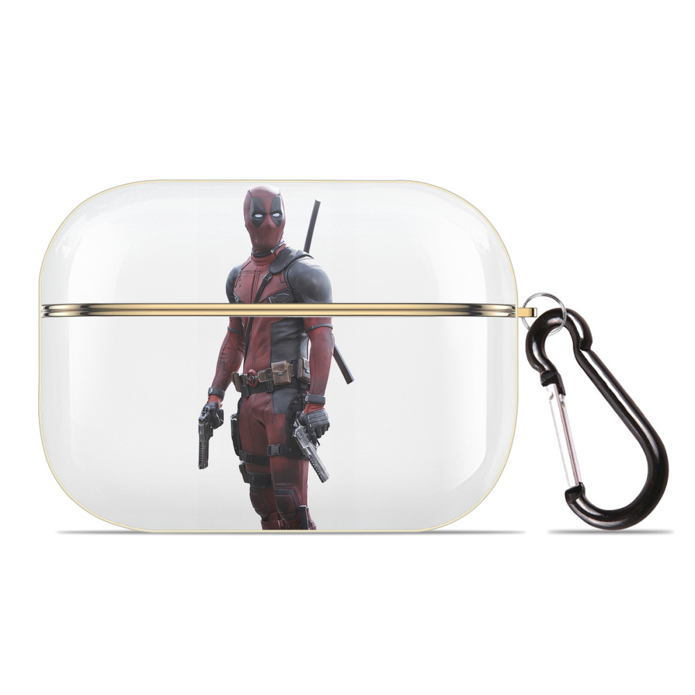 （画像用） Deadpool デッドプール 【AirPods Pro用】ハードシェル保護ケース｜耐衝撃・防指紋・カラビナ付き商品仕様