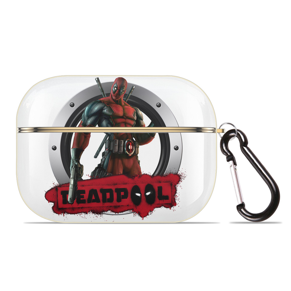 （画像用） Deadpool デッドプール 【AirPods Pro用】ハードシェル保護ケース｜耐衝撃・防指紋・カラビナ付き商品仕様