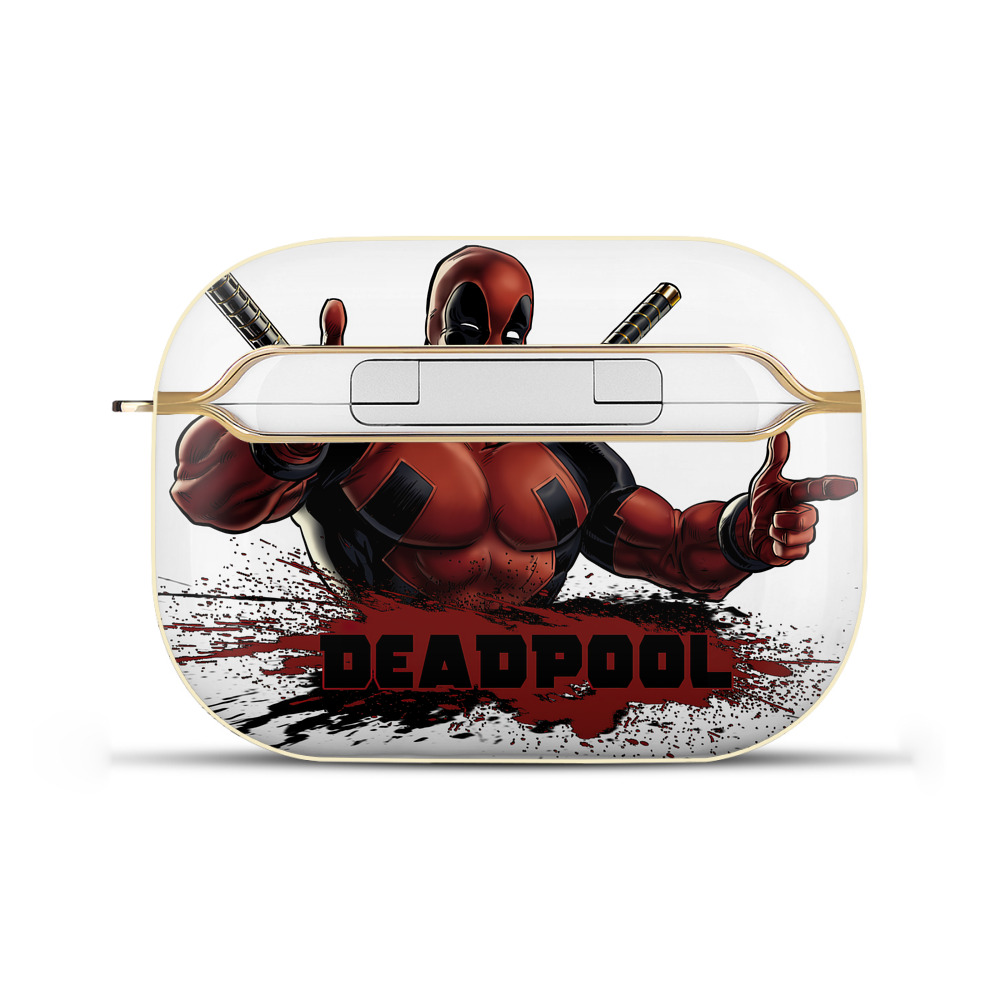（画像用） Deadpool デッドプール 【AirPods Pro用】ハードシェル保護ケース｜耐衝撃・防指紋・カラビナ付き商品仕様