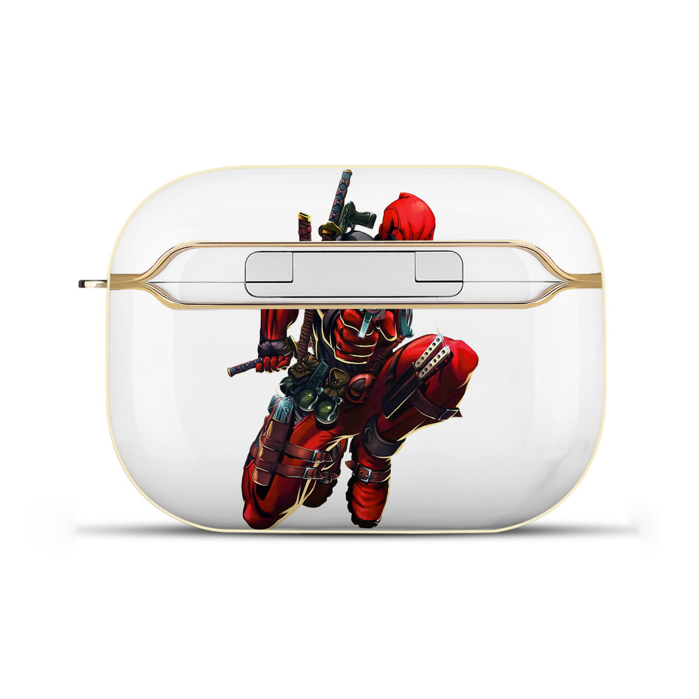 （画像用） Deadpool デッドプール 【AirPods Pro用】ハードシェル保護ケース｜耐衝撃・防指紋・カラビナ付き商品仕様