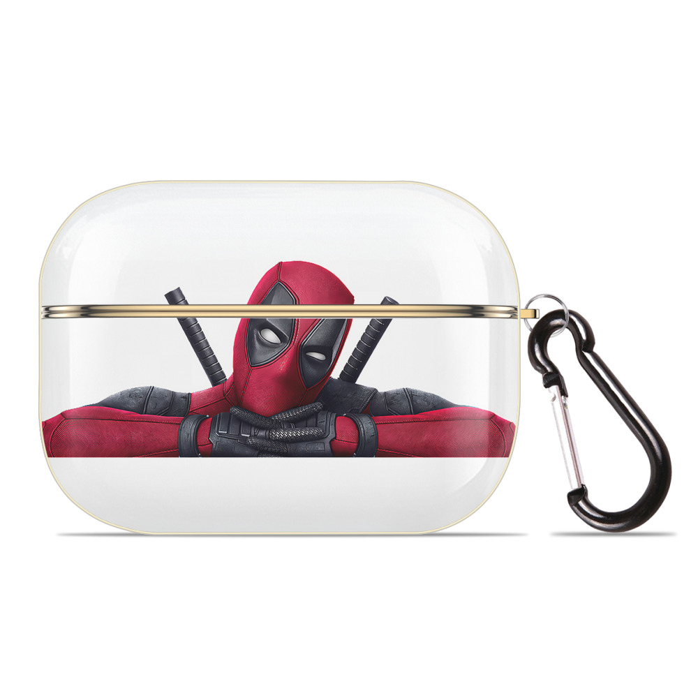 （画像用） Deadpool デッドプール 【AirPods Pro用】ハードシェル保護ケース｜耐衝撃・防指紋・カラビナ付き商品仕様
