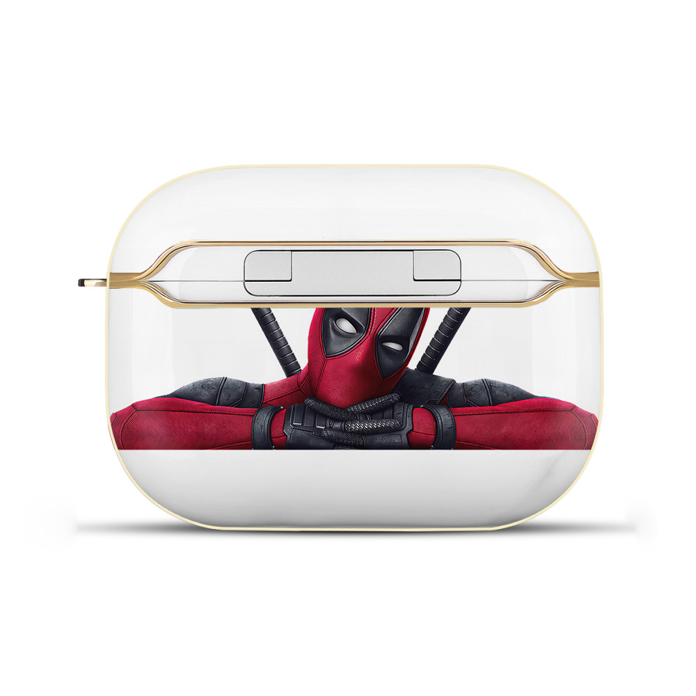 （画像用） Deadpool デッドプール 【AirPods Pro用】ハードシェル保護ケース｜耐衝撃・防指紋・カラビナ付き商品仕様
