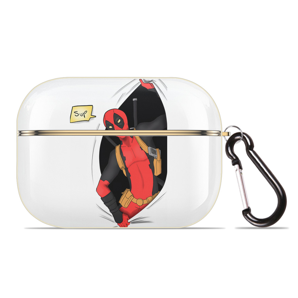 （画像用） Deadpool デッドプール 【AirPods Pro用】ハードシェル保護ケース｜耐衝撃・防指紋・カラビナ付き商品仕様