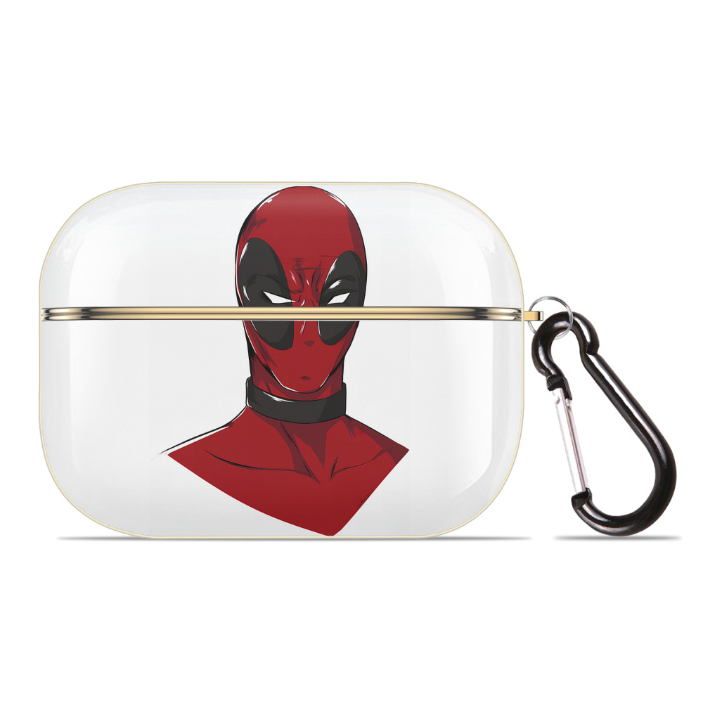 （画像用） Deadpool デッドプール 【AirPods Pro用】ハードシェル保護ケース｜耐衝撃・防指紋・カラビナ付き商品仕様