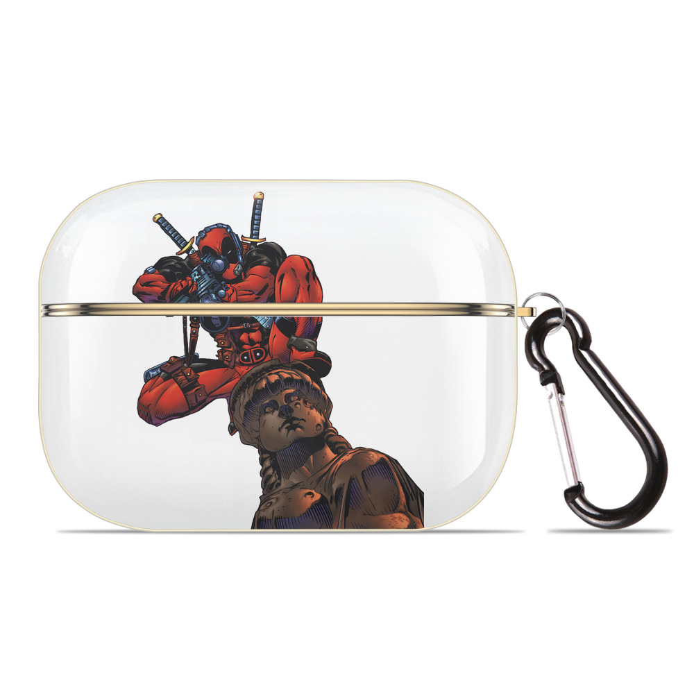 （画像用） Deadpool デッドプール 【AirPods Pro用】ハードシェル保護ケース｜耐衝撃・防指紋・カラビナ付き商品仕様