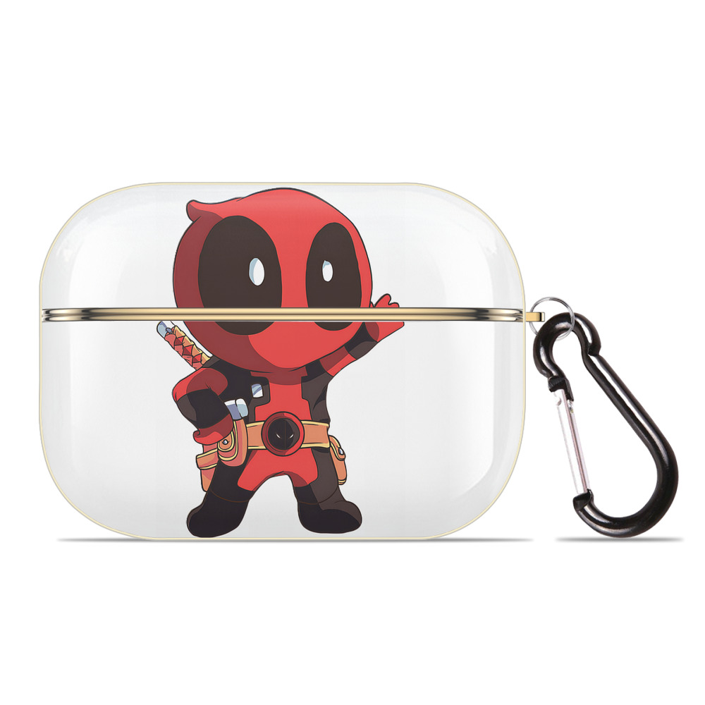 （画像用） Deadpool デッドプール 【AirPods Pro用】ハードシェル保護ケース｜耐衝撃・防指紋・カラビナ付き商品仕様